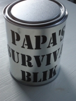 Papa's  survival blik--MOMENTEEL UITVERKOCHT---