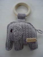 Bijtring olifant grijs