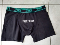 Boxershort maat M "Free Willy".