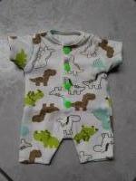 Baby born boy romper dino