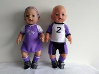 Baby born voetbalset paars