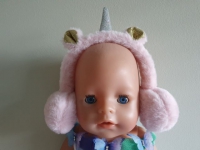 Babyborn oorwarmers rose