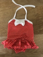 Baby born badpak met stip en ruche