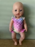 Babyborn badpak regenboog
