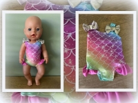 Babyborn badpak regenboog